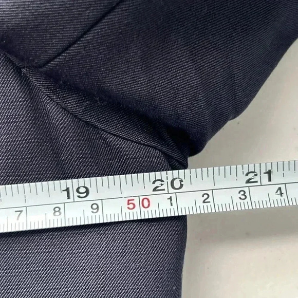 J Crew Blazer Womens Sz 14 100% Wool Vintage Green Tag Navy Preppy Made in Japan - Picture 10 of 12